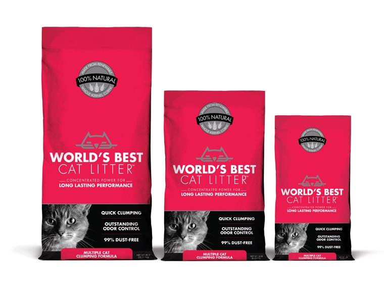 World's Best Multiple Cat Clumping Formula Cat Litter (15lb
