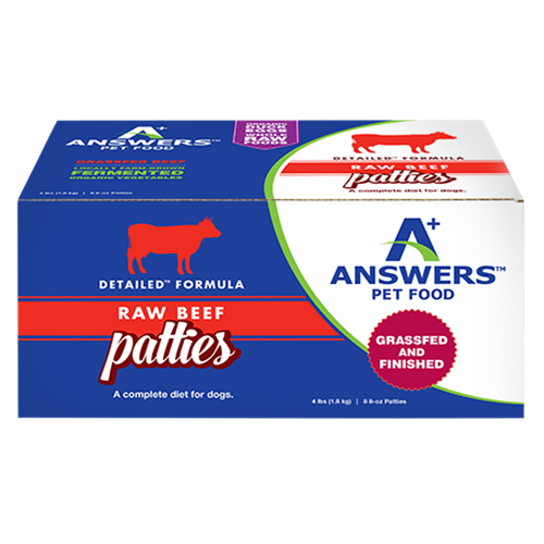 Answers Pet Food  Detailed Beef Formula for Dogs - Patties