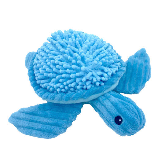 PetLou Blue Bay Turtle Dog Toy (10