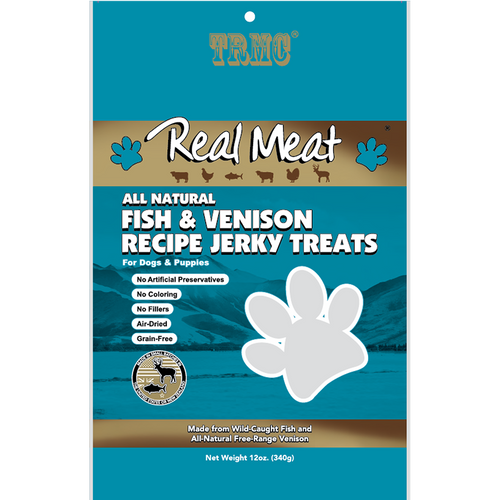 The Real Meat Company Real Meat Dog Treats Fish & Venison Jerky (12 Oz)