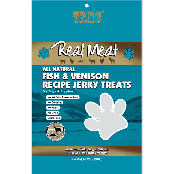 The Real Meat Company Real Meat Dog Treats Fish & Venison Jerky (12 Oz)