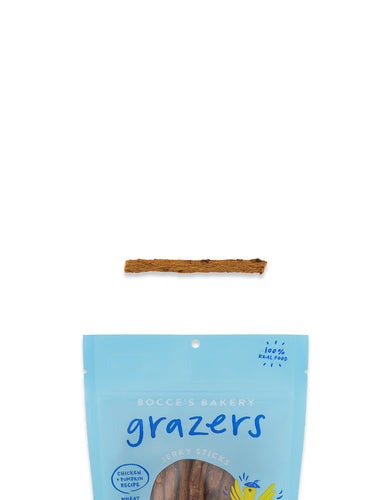 Bocce's Bakery Grazers Chicken & Pumpkin Jerky Sticks (4 Oz.)