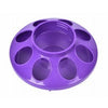 Chick Feeder for Qt. Jar, Purple Plastic