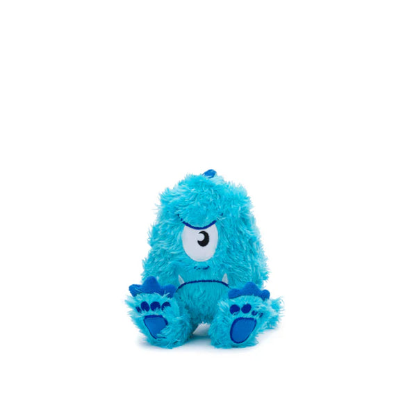 Fabdog Fluffy Small Blue Monster Dog Toy (10.5