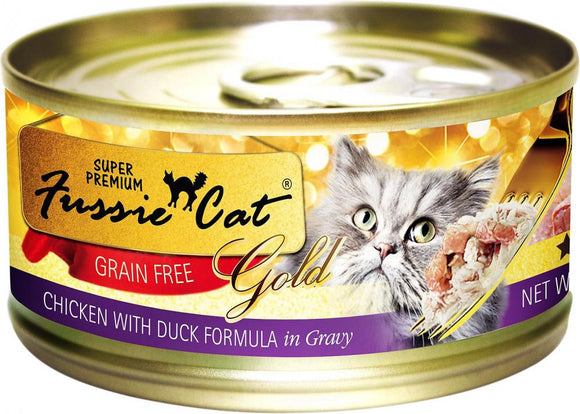 Fussie Cat Super Premium Grain Free Chicken with Duck in Gravy Canned Cat Food