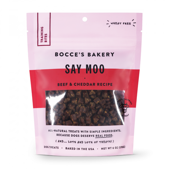 Bocce's Bakery Every Day Say Moooo Training Bites Dog Treats