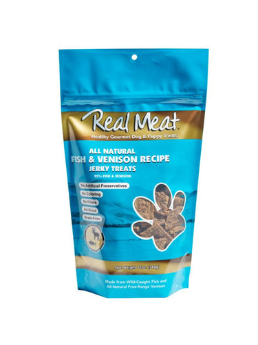 The Real Meat Company Real Meat Dog Treats Fish & Venison Jerky (12 Oz)