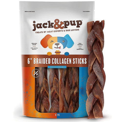 Jack&Pup Braided Collagen Sticks (6)