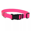 Coastal Adjustable Dog Collar with Plastic Buckle (Small - 5/8 x 10-14, Neon Pink)