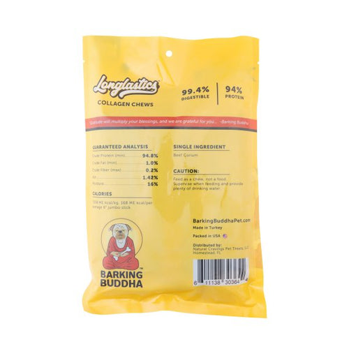 Barking Buddha™ Longlastics™ Jumbo Collagen Chews (5″-6”)