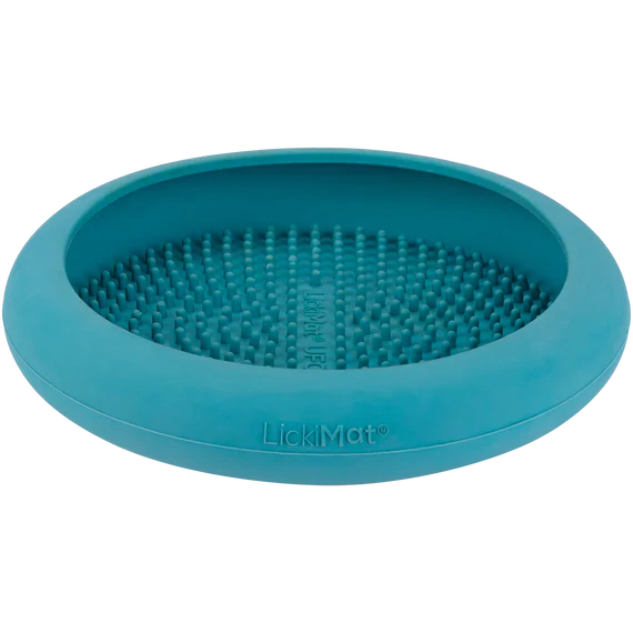 LickiMat UFO Dog Bowl (Turquoise)