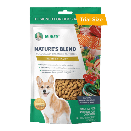 Dr. Marty Nature's Blend Active Vitality Seniors Freeze Dried Raw Dog Food