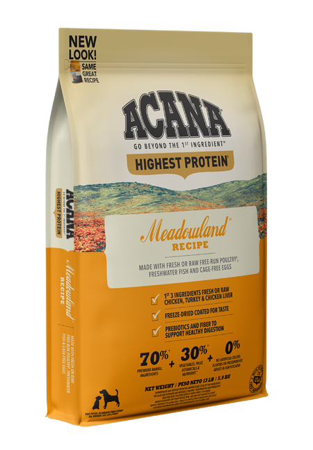 ACANA Highest Protein Meadowland Recipe Dry Dog Food (12-oz)