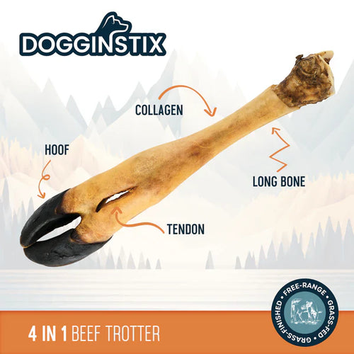 Dogginstix Beef Feet Dog Treats (Large)