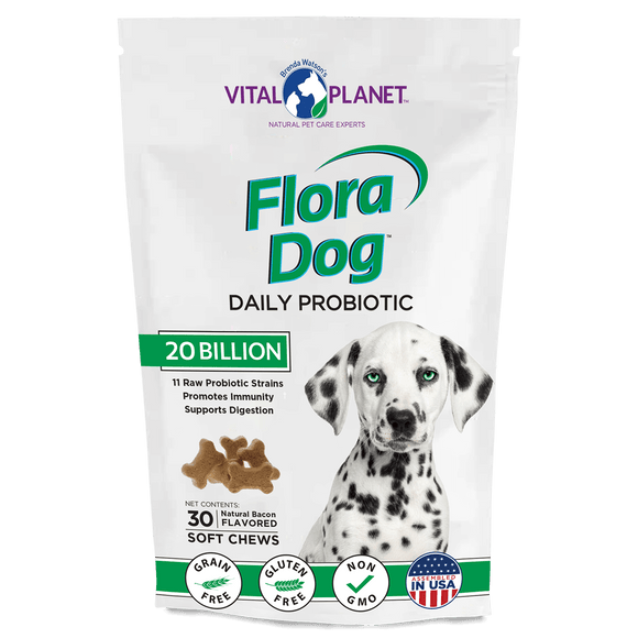 Vital Planet Flora Dog 20 Billion Probiotic Soft Chews