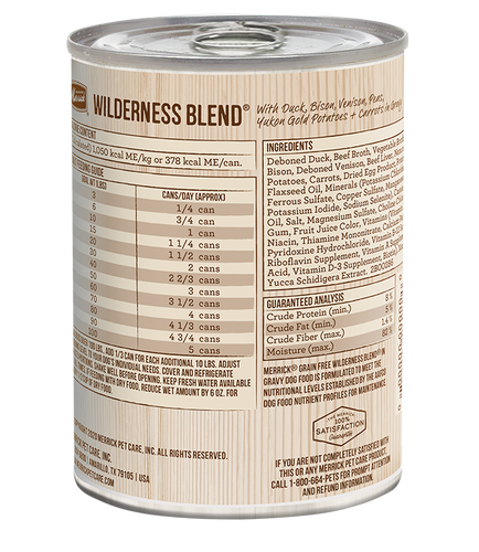 Merrick Grain Free Wilderness Blend in Gravy