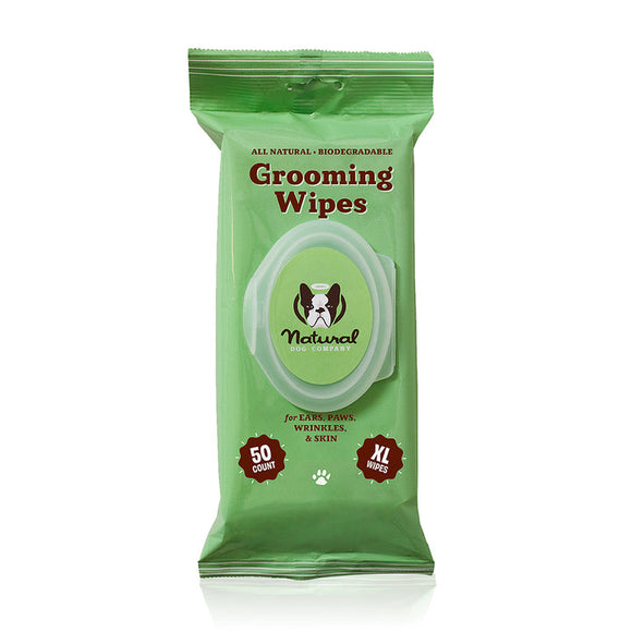 Natural Dog Company Grooming Wipes (XL - 50 Count)