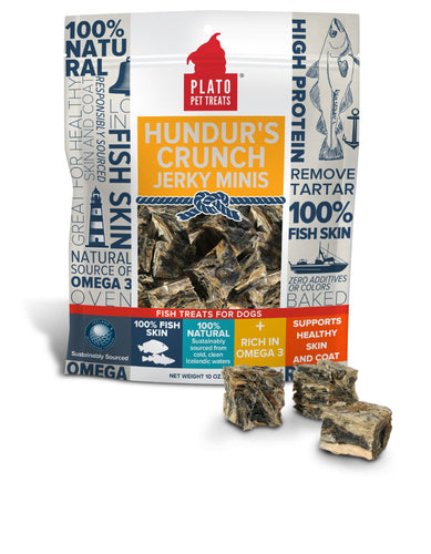 Plato Hundur’s Crunch Jerky Minis Fish Dog Treats (3.5-oz)