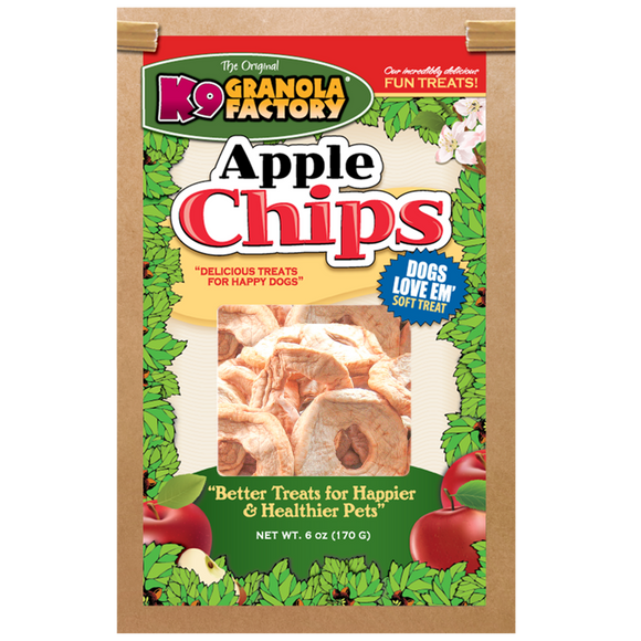 K9 Granola Chip Collection, Apple Chips Dog Treats