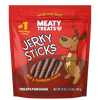 Meaty Treats Beef & Pepperoni Flavor Jerky Sticks for Dogs Soft Dog Treats (25 Oz)