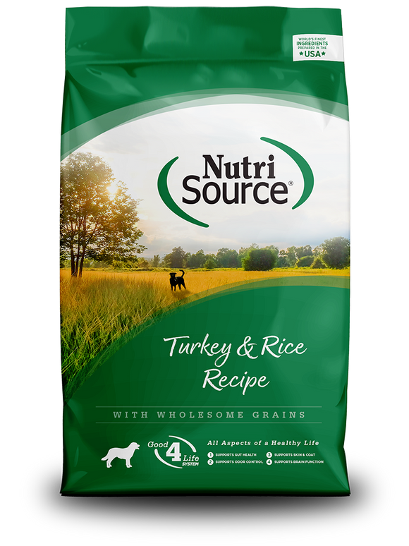 NutriSource® Turkey & Rice Dry Dog Food (26 lbs)