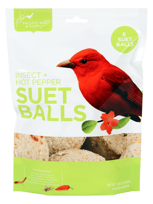 Pacific Bird Insect + Hot Pepper Suet Balls