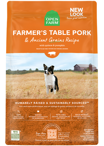 Open Farm Farmer's Table Pork & Ancient Grains Dry Dog Food