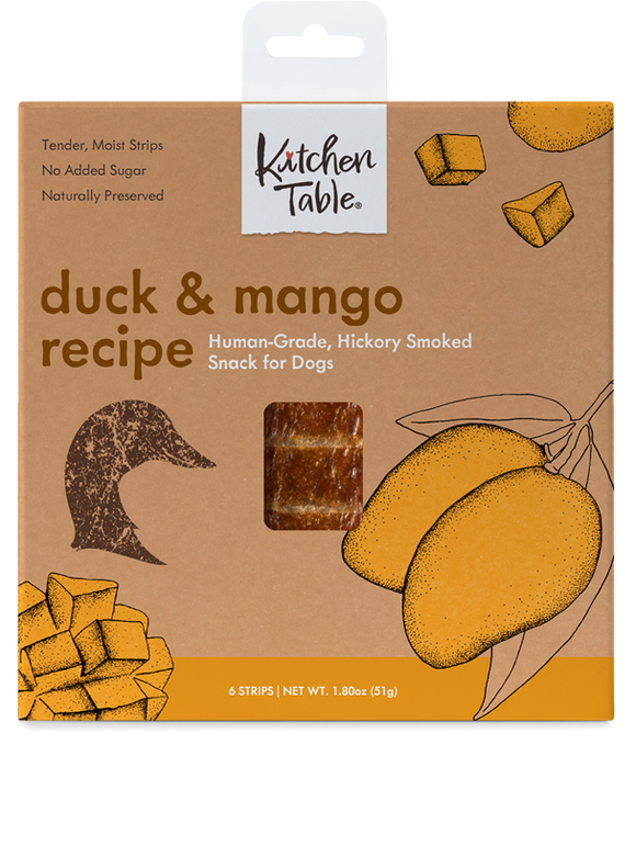 Kitchen Table Smoked Snack Box Duck & Mango Recipe (1.8 oz- 1 Strip)