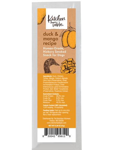 Kitchen Table Smoked Snack Box Duck & Mango Recipe (1.8 oz- 1 Strip)