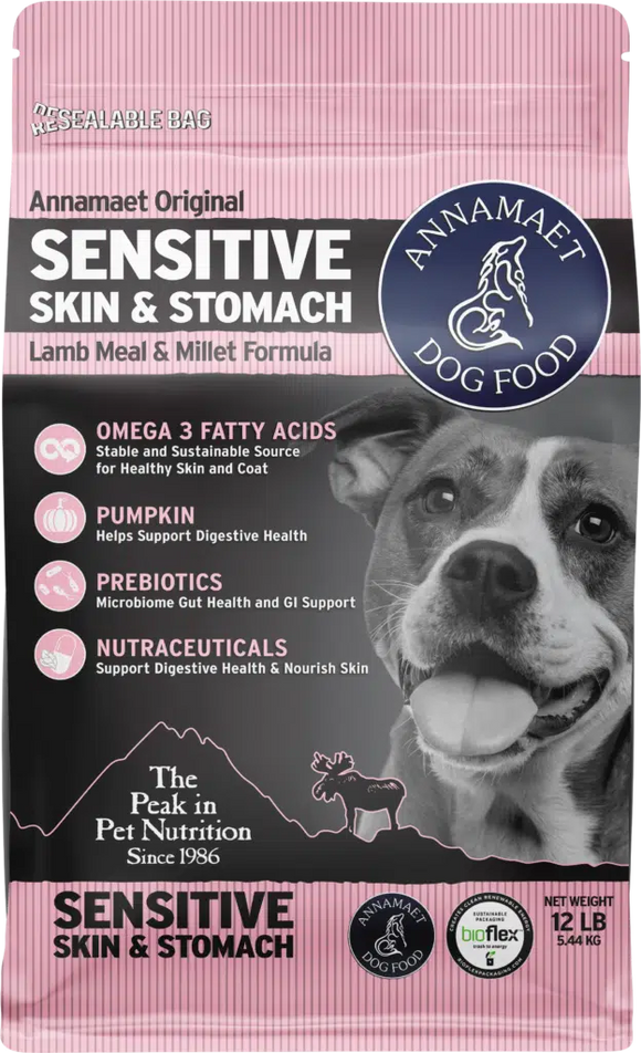 Annamaet Sensitive Skin & Stomach Formula Dry Dog Food (25 Lb)