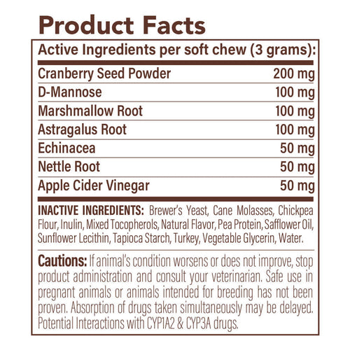 Natural Dog Company Urinary & Bladder Supplement (90 Soft Chews)