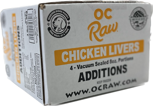 OC Raw Dog Chicken Livers Additions (2 LB)