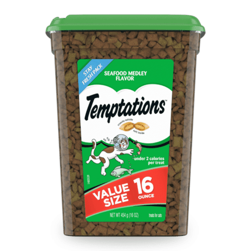 Temptations Seafood Medley Flavor Cat Treats (30-oz)