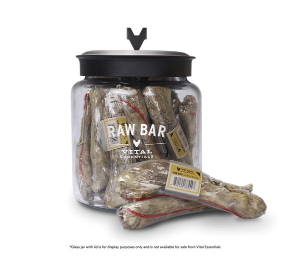 Vital Essentials Raw Bar Freeze Dried Raw Duck Necks Dog Snacks (24 Ct)