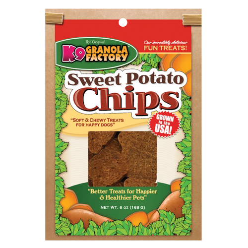 K9 Granola Factory Sweet Potato Chips Dog Treats (8 oz)