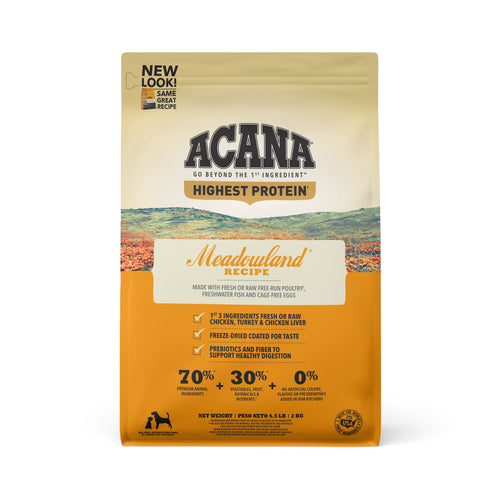 ACANA Highest Protein Meadowland Recipe Dry Dog Food (12-oz)