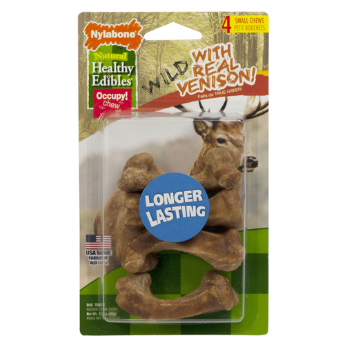 Nylabone Healthy Edibles WILD Natural Long Lasting Venison Dog Chew Treats (Giant: 1 Count)