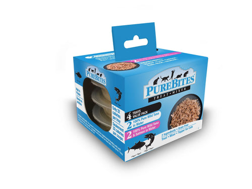 PureBites Tuna and Salmon Cat Treat Mixers Variety Pack