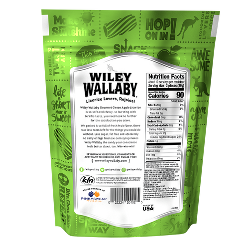 Wiley Wallaby Gourmet Blasted Green Apple