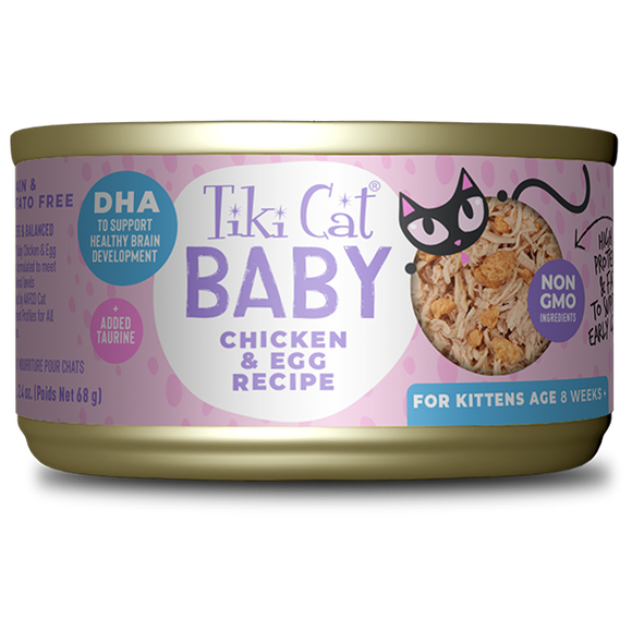 Tiki Cat® Baby Whole Foods with Chicken & Egg Recipe