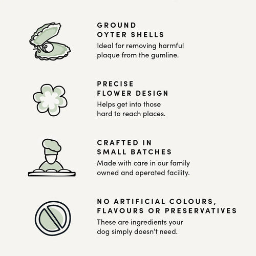 Crumps Naturals Plaque Busters Bacon Dental Sticks Dog Treats