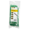 Standard Duty Cable Tie, Green, 8-In., 100-Pk.