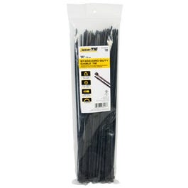Standard Duty Cable Tie, UV Black, 14-In., 100-Pk.