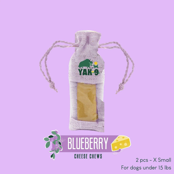Yak9 Blueberry Cheese Chews for Dogs