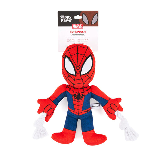 Zippy Paws Marvel Rope Plush – Spider-Man Dog Toy