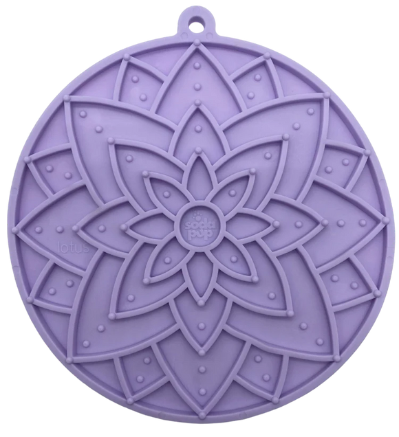 SodaPup Lotus Design eMat Enrichment Lick Mat With Suction Cups