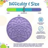 SodaPup Lotus Design eMat Enrichment Lick Mat With Suction Cups