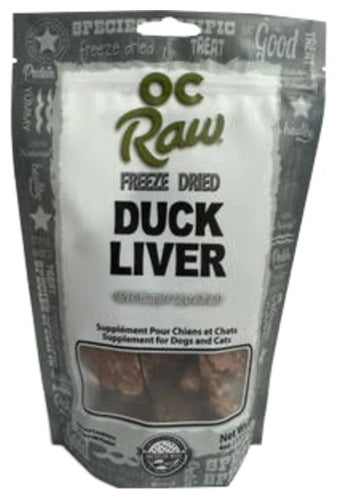 OC Raw Freeze Dried Duck Liver Dog Treats