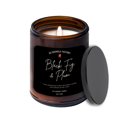 K9 Granola Factory House & Home Collection Black Fig & Plum Pet Friendly SOY Odor Eliminator Candles