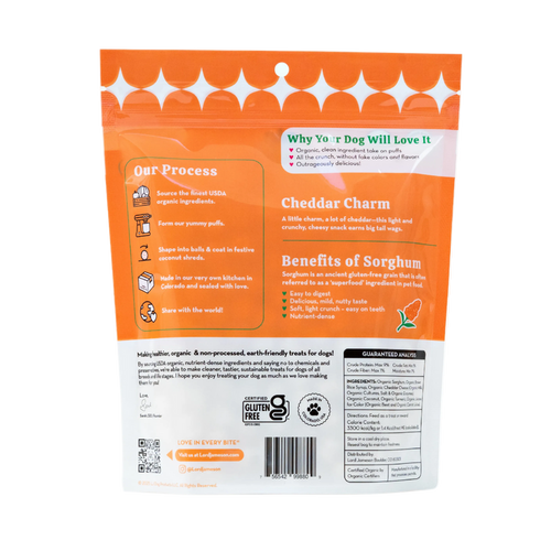 Lord Jameson Cheddar Charm Organic Dog Treats